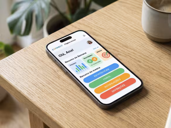 App móvel em desenvolvimento